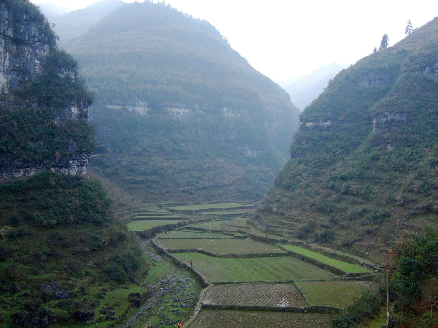 La vallée de la Shuanghe, et la plus longue grotte de Chine