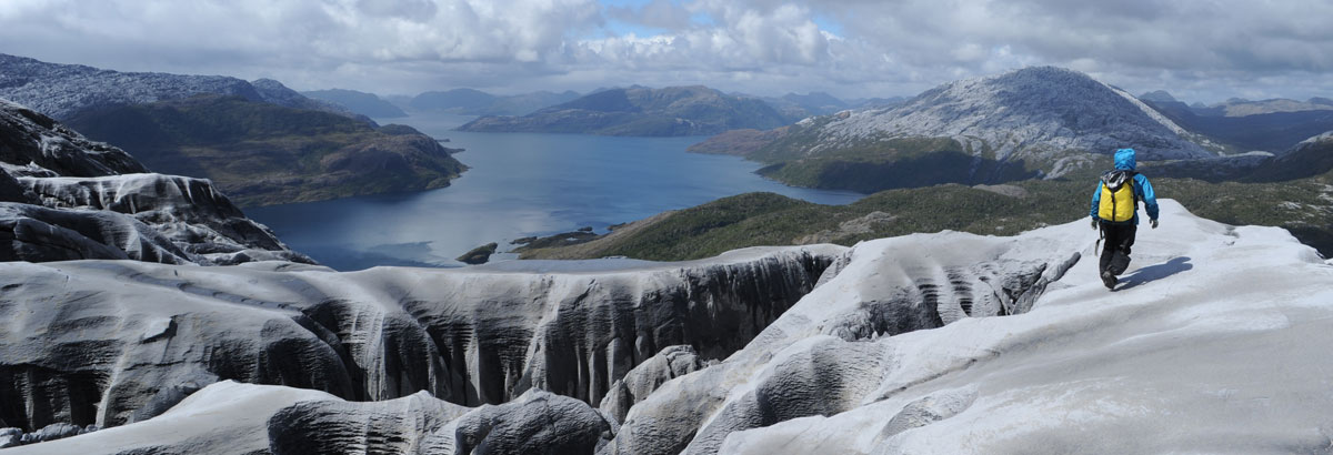 Sur un glacier de marbre, Ultima Patagonia
